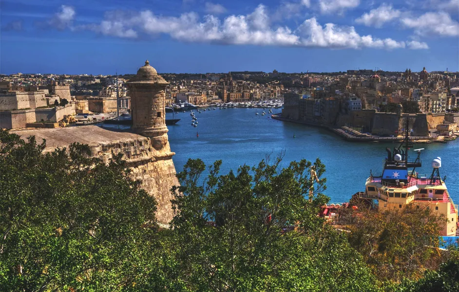 warm european destinations in december - Valletta
