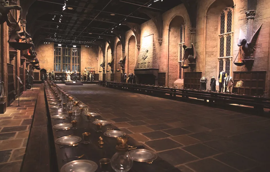 Great Hall at Warner Bros. Studio Tour London
