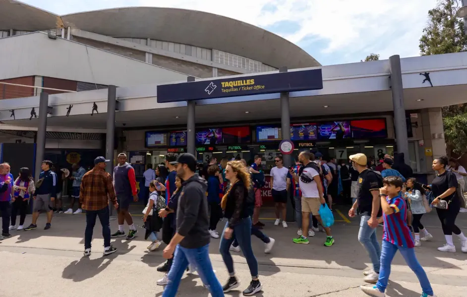 long ticket queue AT THE STADIUM